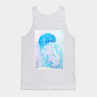 Jellyfish Watercolor Hand Painted Tank Top